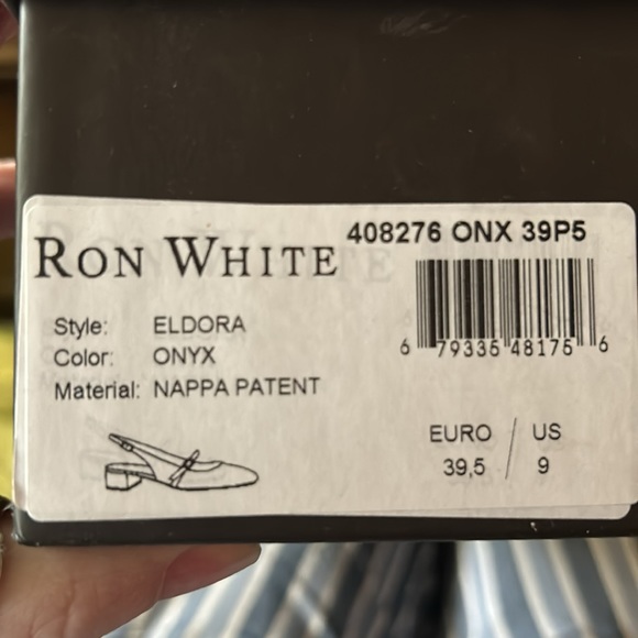 Like new Ron White Eldora black patent retro style flats - Picture 5 of 5